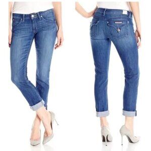 Hudson Bacara Crop Straight cuffed jeans - Size 27 - EXC